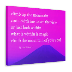 Climb Up - canvas - pink
