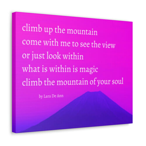 Climb Up - canvas - pink