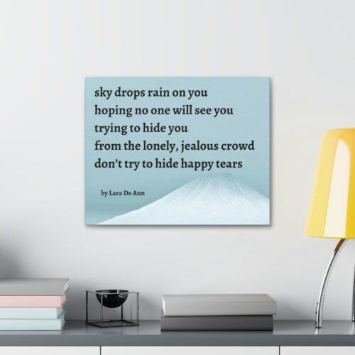 Happy Tears - canvas - snow - Image 3