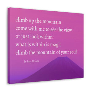 Climb Up - canvas - mauve
