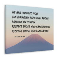 Respect - tanka - canvas - natural