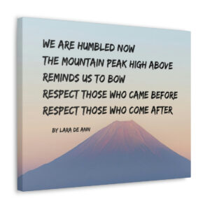 Respect - tanka - canvas - natural