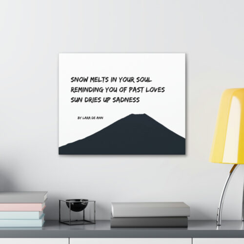 Sun Dries up Sadness - canvas - b & w - Image 2