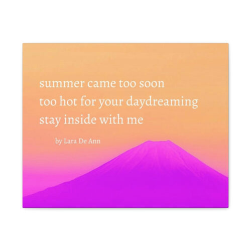 Summer - haiku - canvas - white letters - Image 8