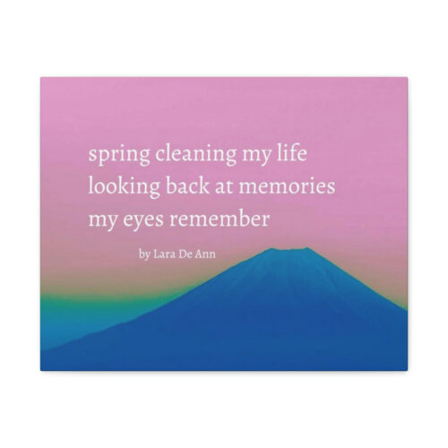 Spring - haiku - canvas - white letters - Image 7
