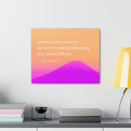 Summer - haiku - canvas - white letters - Image 10
