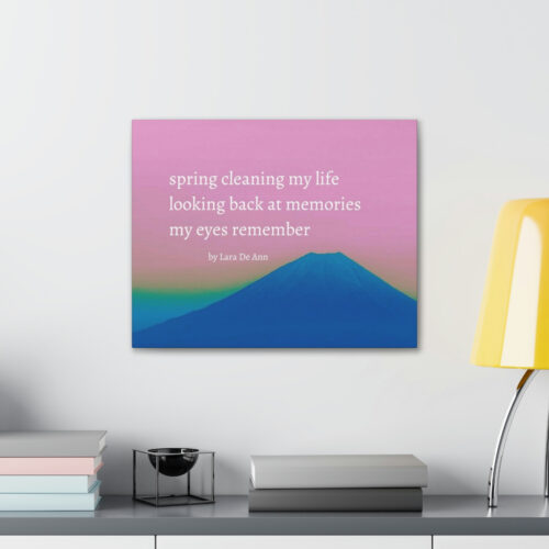 Spring - haiku - canvas - white letters - Image 9