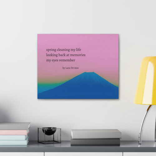 Spring - haiku - canvas - black letters - Image 9