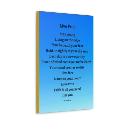 Live Free - canvas - blue gradient - Image 7