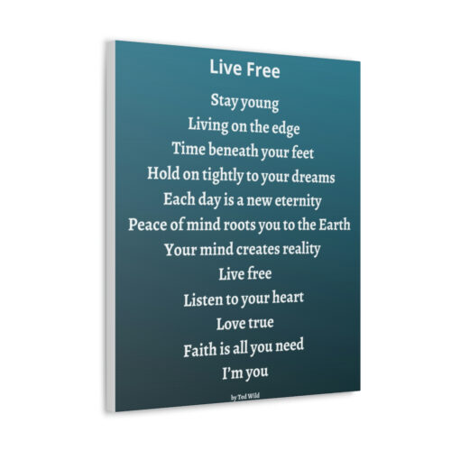 Live Free - canvas - green - Image 10
