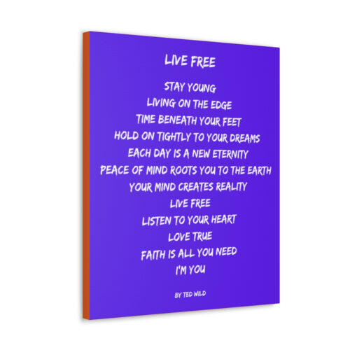 Live Free - canvas - purple - Image 5