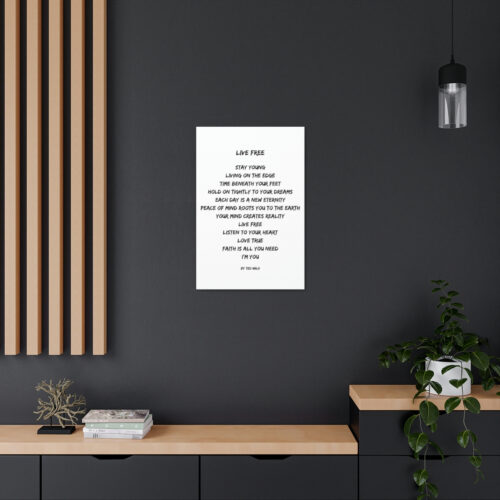 Live Free - canvas - white - Image 14
