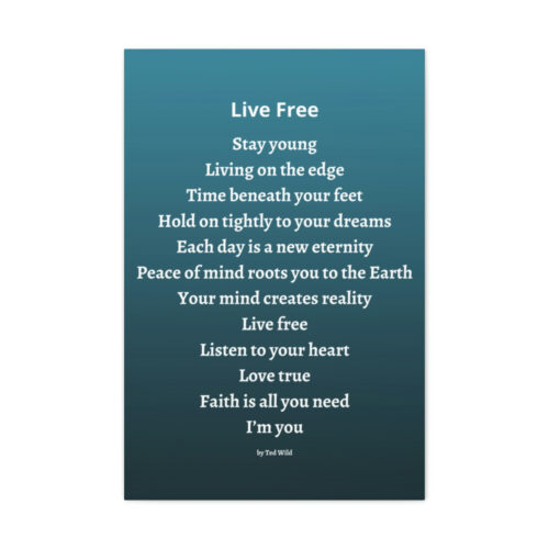 Live Free - canvas - green - Image 11