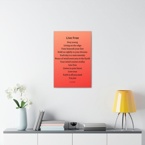Live Free - canvas - orange - Image 9