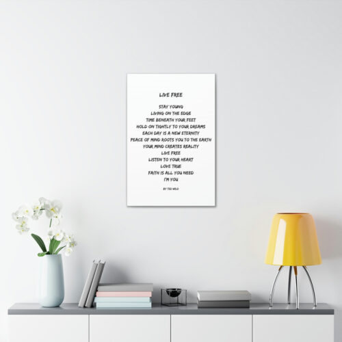 Live Free - canvas - white - Image 13