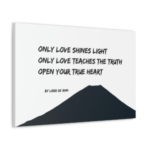 Only Love - canvas - b & w