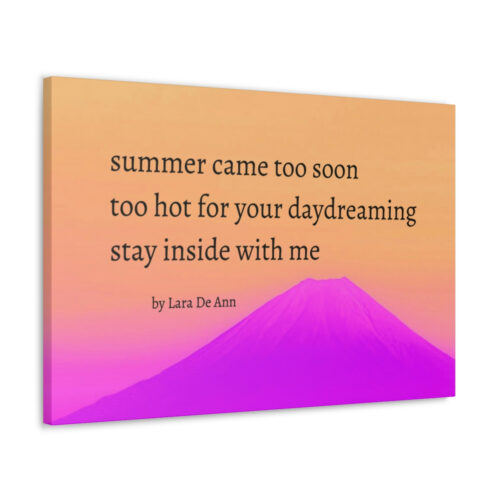 Summer - haiku - canvas - black letters - Image 27