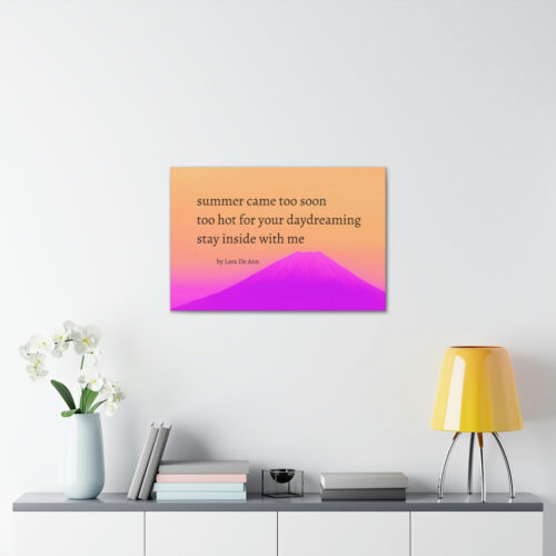Summer - haiku - canvas - black letters - Image 28