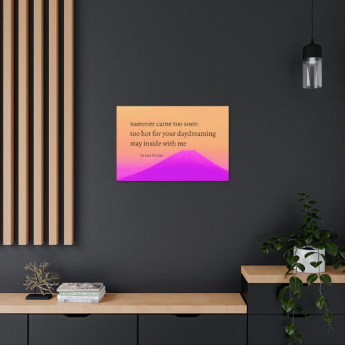 Summer - haiku - canvas - black letters - Image 29