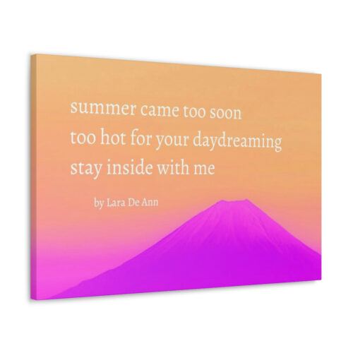 Summer - haiku - canvas - white letters - Image 36