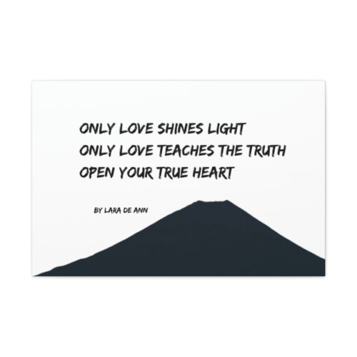 Only Love - canvas - b & w - Image 4