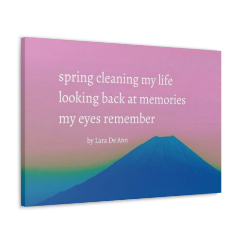 Spring - haiku - canvas - white letters - Image 31