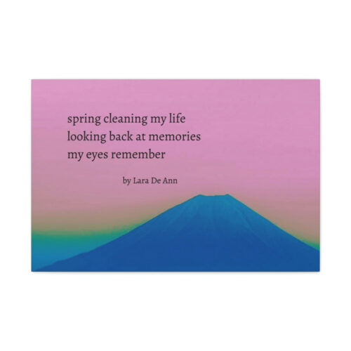 Spring - haiku - canvas - black letters - Image 31