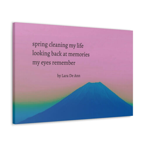 Spring - haiku - canvas - black letters - Image 32