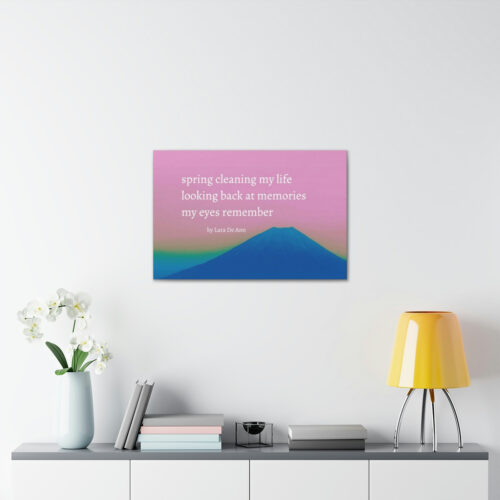 Spring - haiku - canvas - white letters - Image 32
