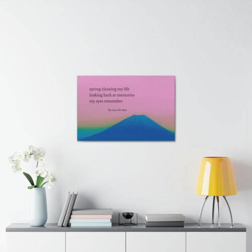 Spring - haiku - canvas - black letters - Image 33