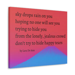 Happy Tears - canvas - surreal