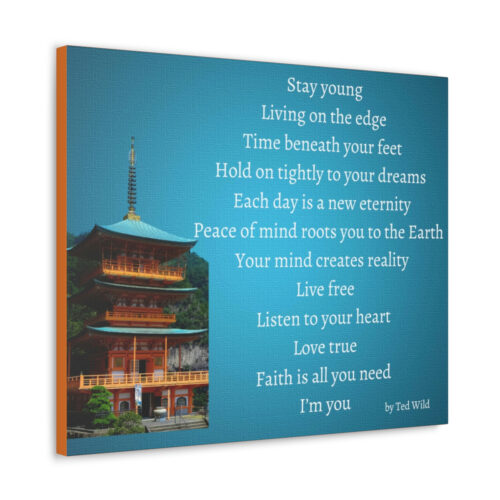 Live Free - pagoda - canvas - green - Image 14
