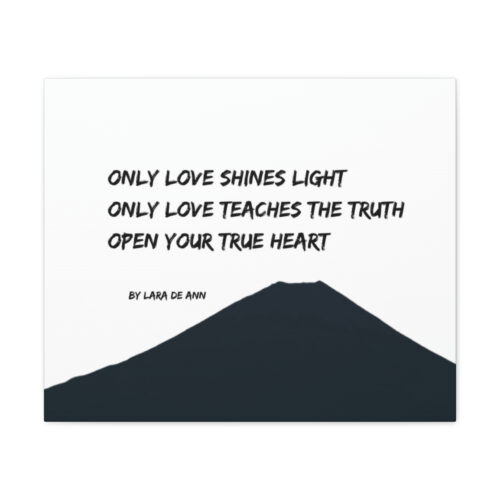 Only Love - canvas - b & w - Image 2