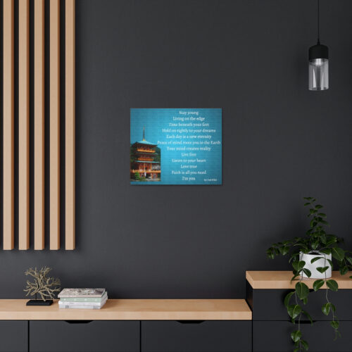 Live Free - pagoda - canvas - green - Image 15