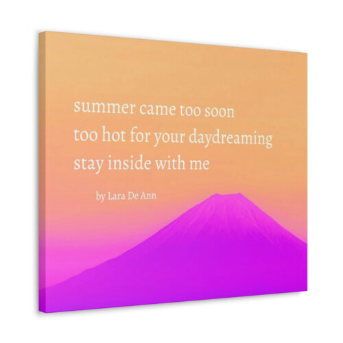 Summer - haiku - canvas - white letters - Image 32