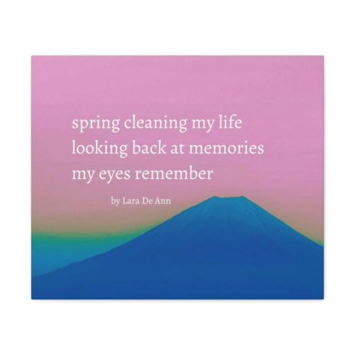Spring - haiku - canvas - white letters - Image 26