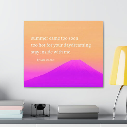 Summer - haiku - canvas - white letters - Image 33
