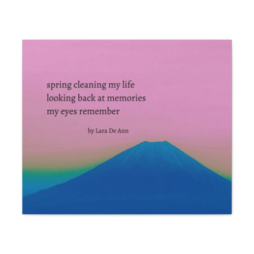 Spring - haiku - canvas - black letters - Image 27