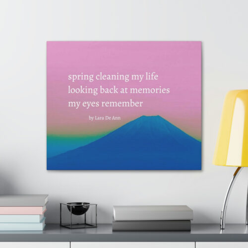 Spring - haiku - canvas - white letters - Image 28