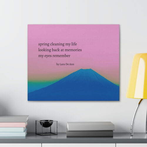 Spring - haiku - canvas - black letters - Image 29
