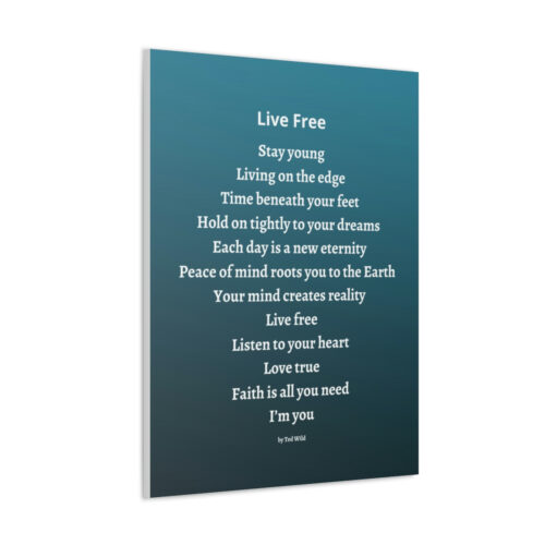 Live Free - canvas - green - Image 14
