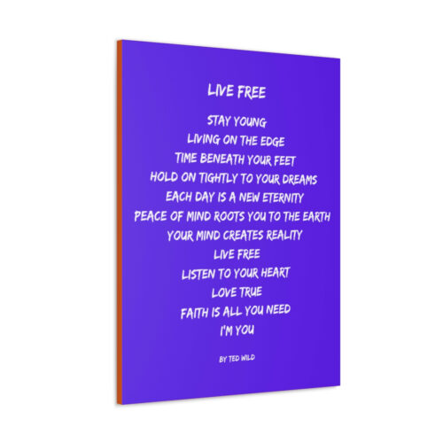 Live Free - canvas - purple - Image 7