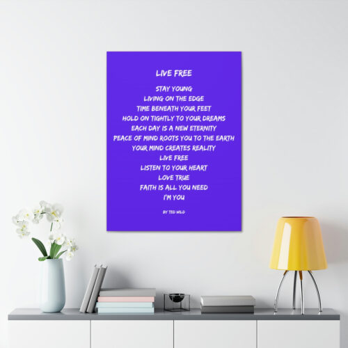 Live Free - canvas - purple - Image 8