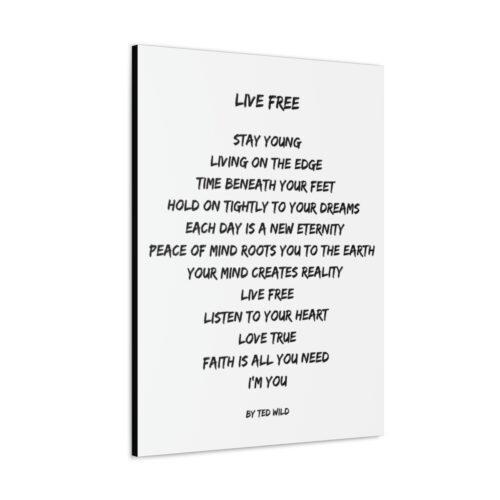 Live Free - canvas - white - Image 20