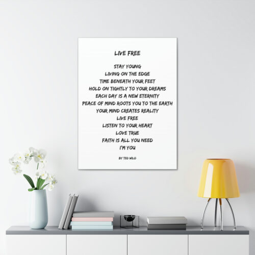 Live Free - canvas - white - Image 21