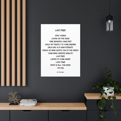 Live Free - canvas - white - Image 22