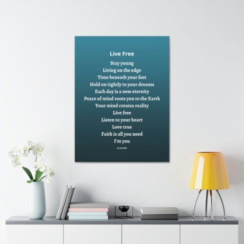 Live Free - canvas - green - Image 15