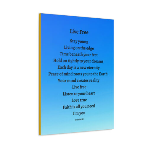 Live Free - canvas - blue gradient - Image 15