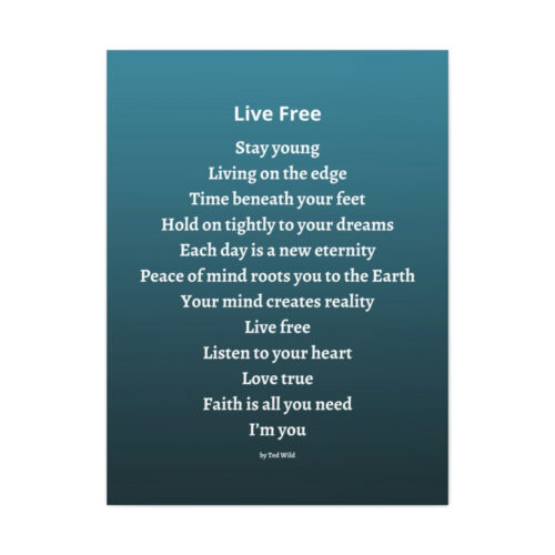 Live Free - canvas - green - Image 13