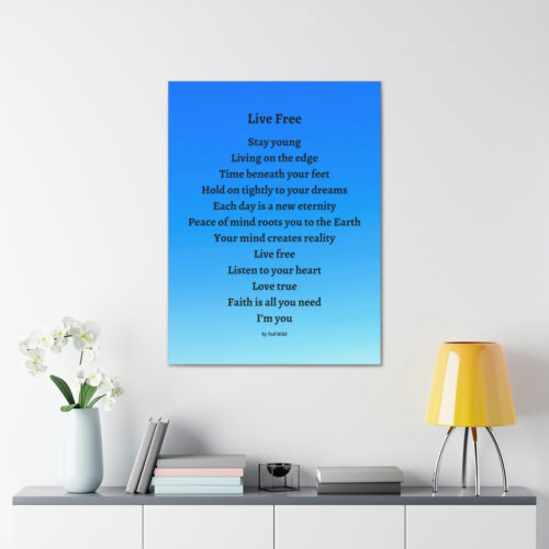 Live Free - canvas - blue gradient - Image 16